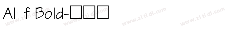 Alef Bold字体转换
